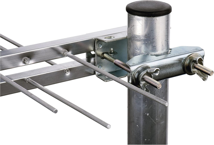 EMOS Halterung für SAT, TV- und WiFi-Antennen, 15 cm Höhe, 35 cm Abstand von der Grundlage, Masten-H