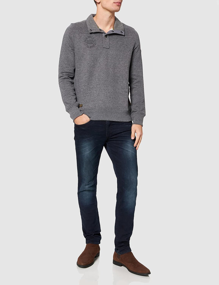 camel active Herren 4093446f14 Pullover S Stone Grey, S Stone Grey