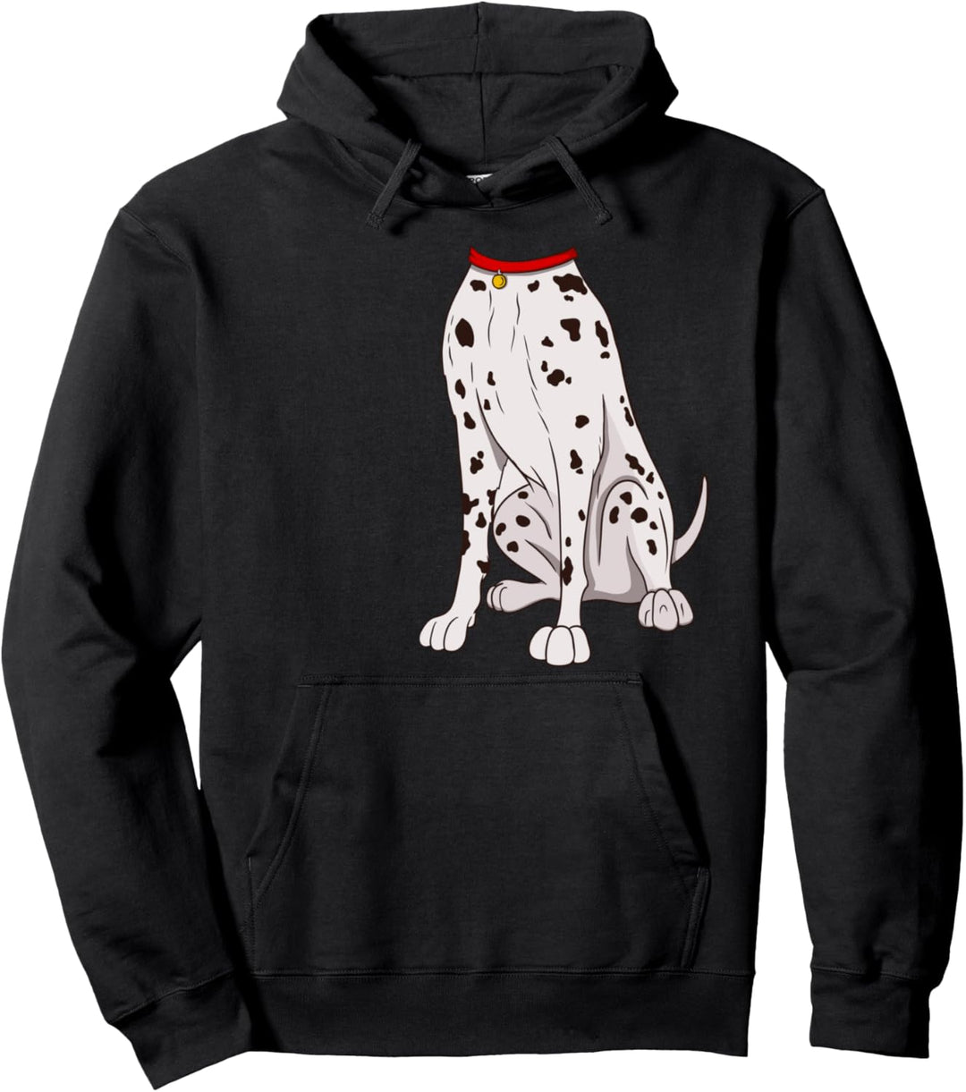 Dalmatiner Kostüm T-Shirt für Halloween Hund Tier Cosplay Pullover Hoodie