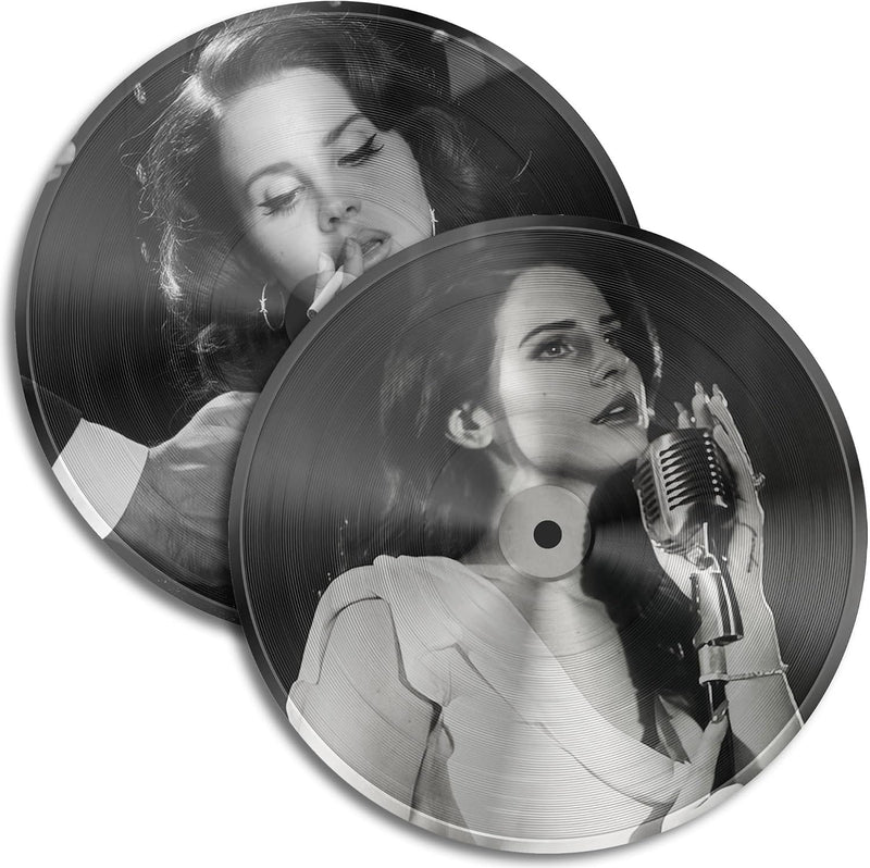 GIFTSFARM Lana Vinyl-Schallplatten-Wanddekoration, Del Rey Merch, Poster, Raumdekor (29,5 cm, 2 Stüc