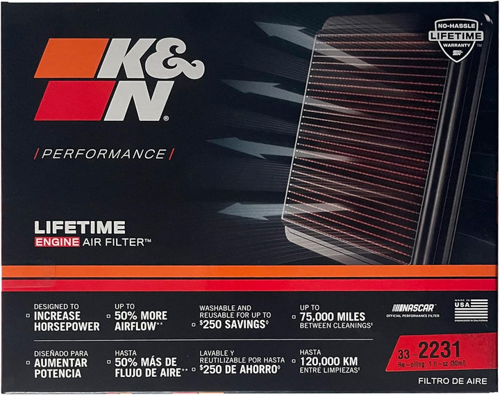 K&N 33-2231 Ersetzen Luftfilter