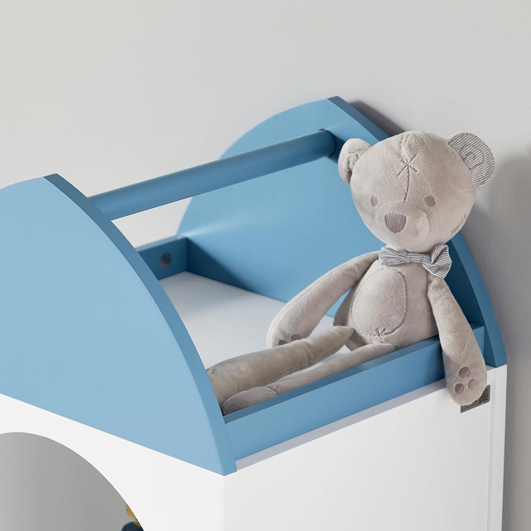 SoBuy KMB87-W Kinderregal Bücherregal Kinderzimmer Regal Aufbewahrungsregal für Kinder Kinderzimmer