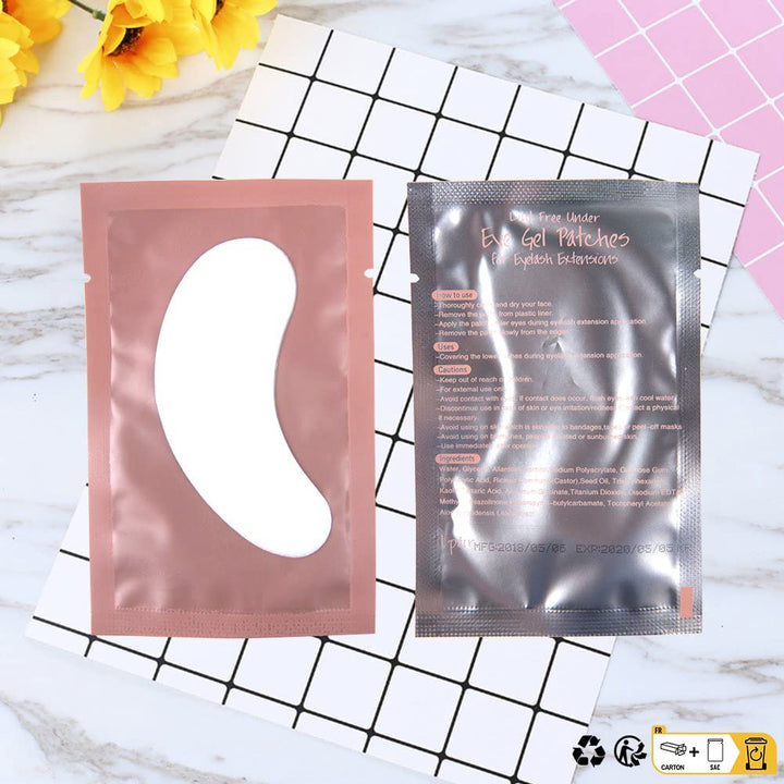 100 Paare Augenpads Wimpernpads für Wimpernverlängerung Wimpernlifting Wimpern Färben Wimpern Augen