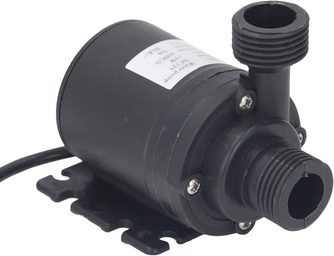 FILFEEL Leise Tauchpumpe mit 5 m Förderhöhe, 200 GPH für Brunnen, Aquarien &amp; Hydrokultur – DC 12 V,