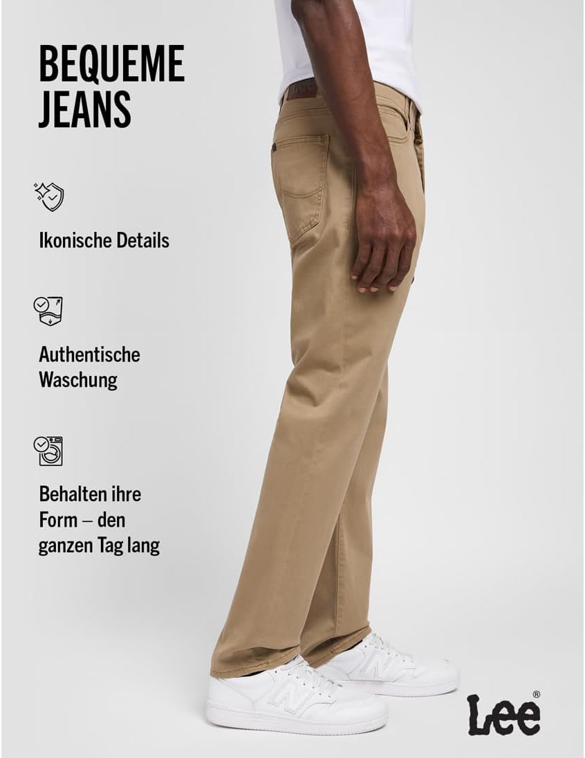 Lee Herren Straight Fit Xm Extreme Motion Jeans 31W / 34L Cougar, 31W / 34L Cougar