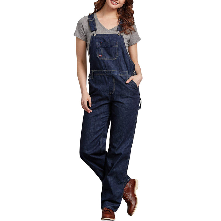 Dickies, Damen, Latzhose im legeren Stil mit geradem Bein M DUNKEL INDIGO, M DUNKEL INDIGO