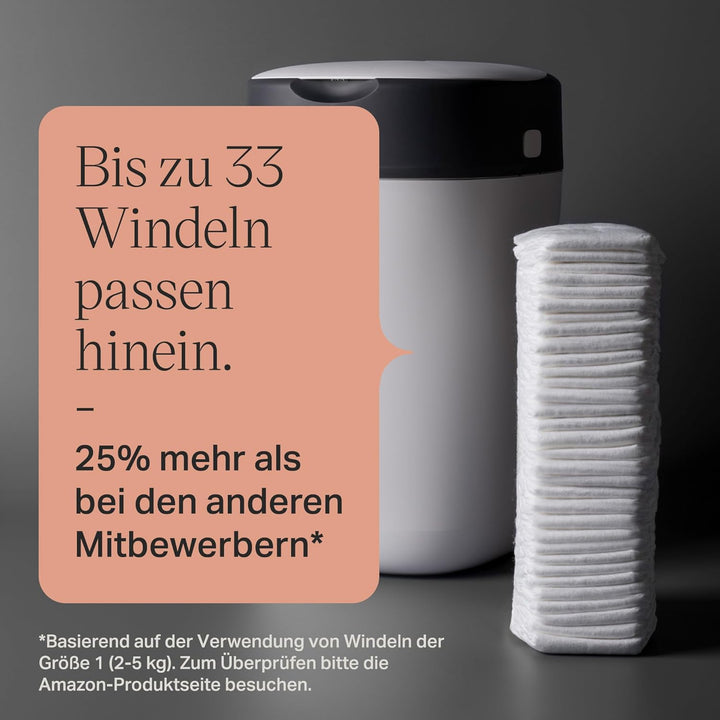 Tommee Tippee Twist and Click Advanced Windeleimer, umweltfreundliches System, inkl. 12x Nachfüllkas