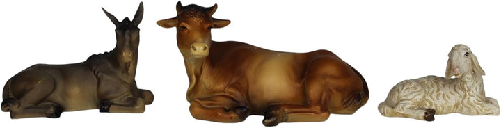 ZICOM Ankleidefigurenset Bethlehem, Krippenfiguren modern ca. 16cm 10-TLG. Polyresin bekleidet