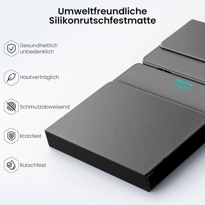 Nillkin Faltbare Bluetooth Tastatur mit Touchpad, Wiederaufladbare Klapptastatur mit Ziffernblock, T