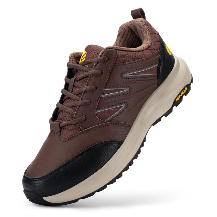 FitVille Extra weit Wanderschuhe Herren Wasserdicht Wanderhalbschuhe rutschfest Trekkingschuhe für a