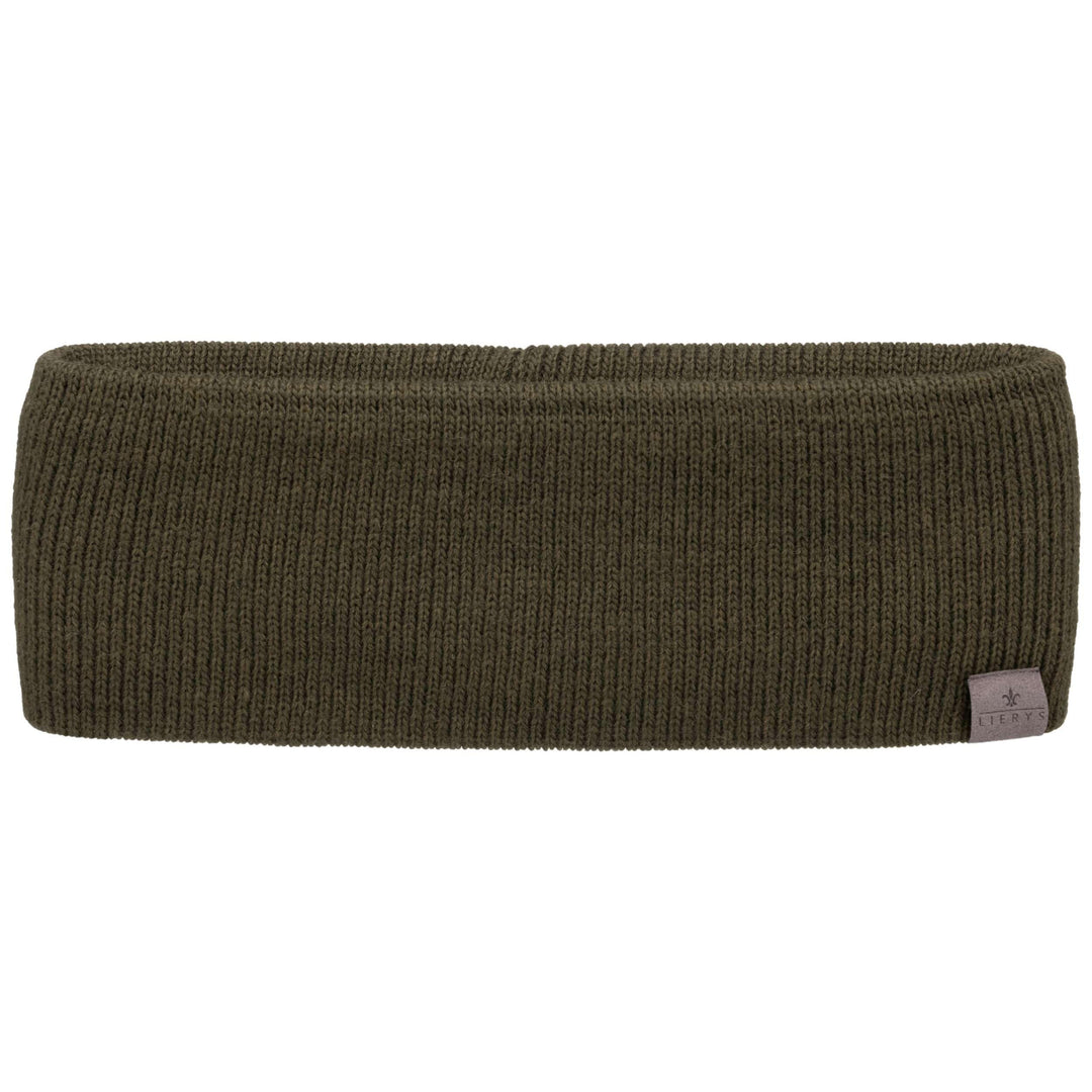 LIERYS Mono Stirnband Damen/Herren 8 cm breit - Made in Germany - dreilagiges Strickband gefüttert m