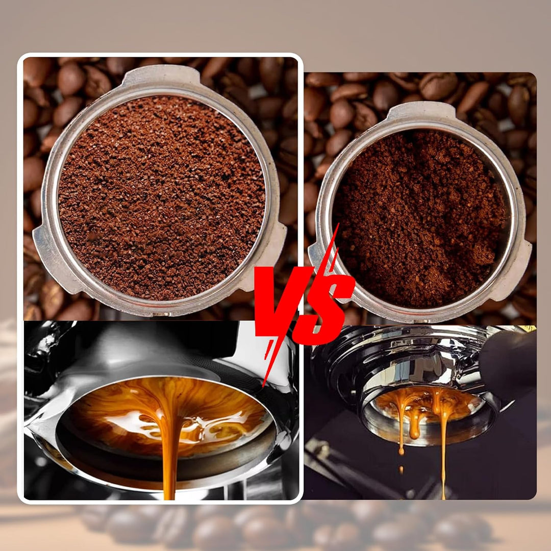 SANTUO Espresso Tamper 51mm, Druckregulierender Kaffee Tamper mit Skala, Edelstahl Siebträger Zubehö