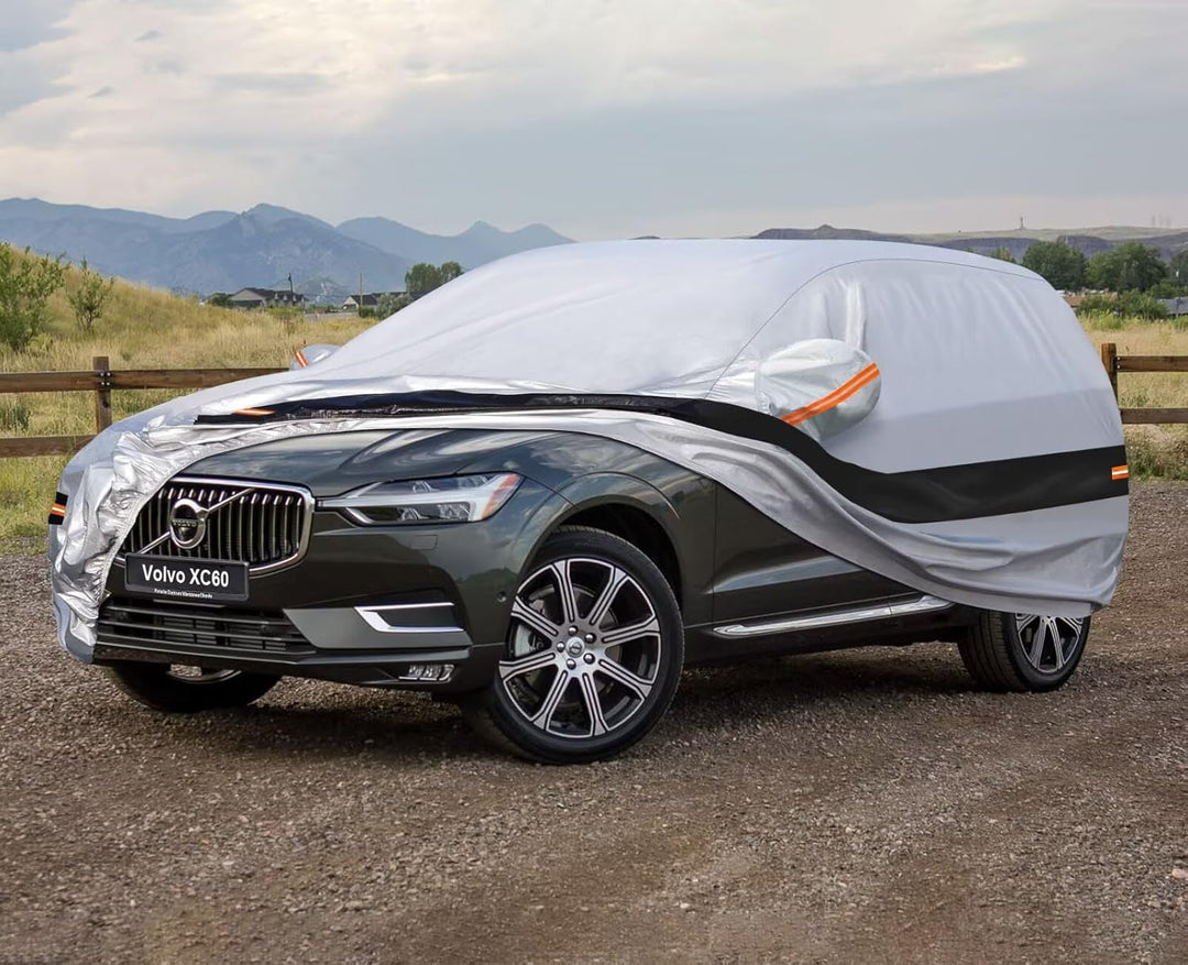 Autoabdeckung SUV Passend für Volvo XC60(2008-2025) 10 Schichten Vollgarage Auto Abdeckplane 100% Wa