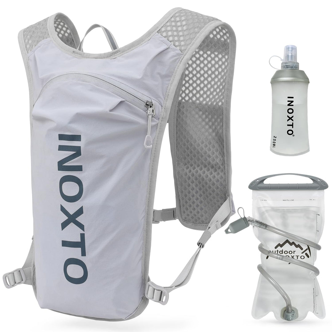 INOXTO Sport Wasserbeutel Weste Mit 1.5l Trinkblasen Running Weste Rucksack FüR Outdoor Wandern Trai
