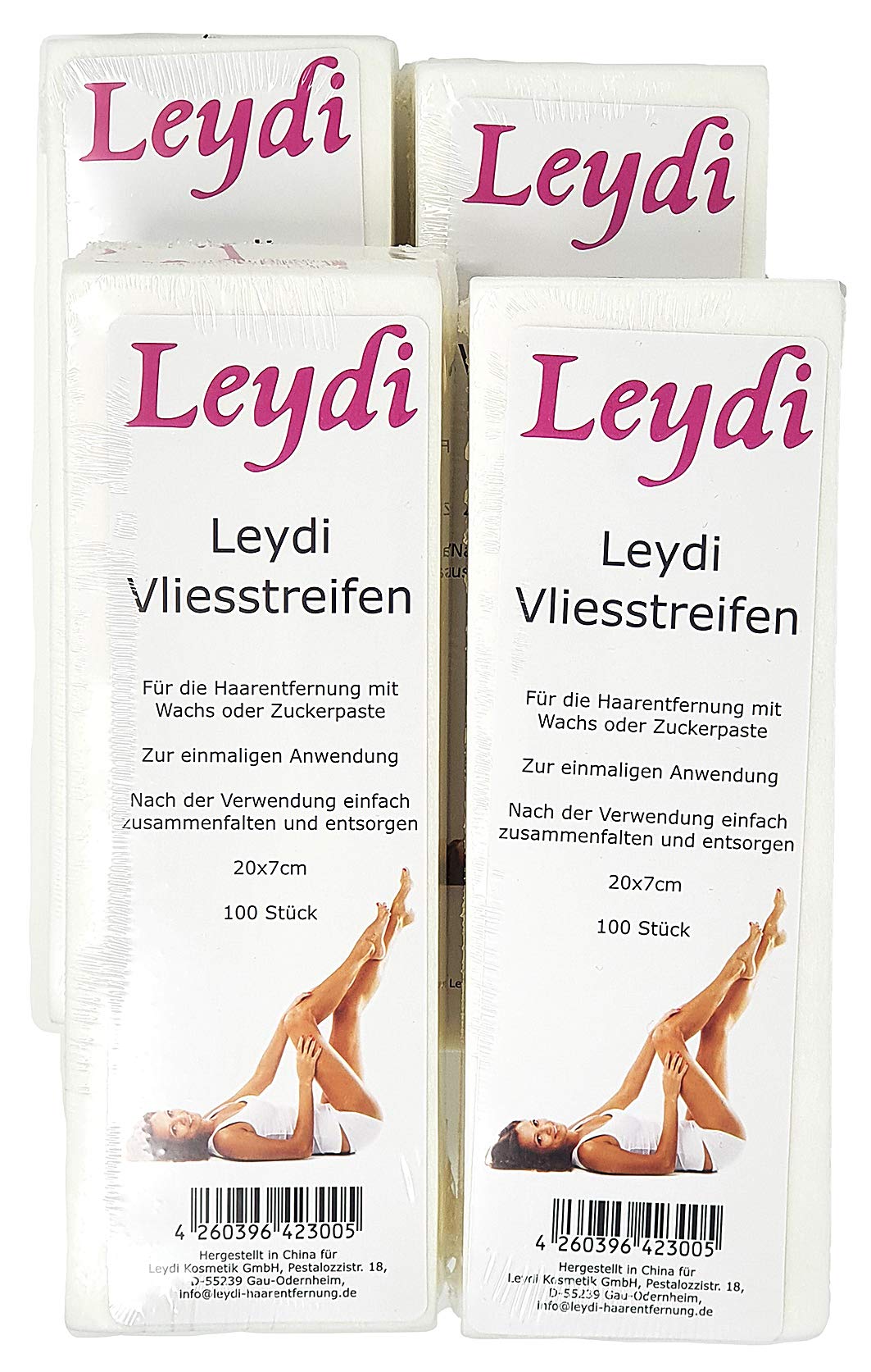 MEGA SPARANGEBOT 1200 Leydi Vliesstreifen - für die Haarentfernung mit Warmwachs und Zuckerpaste