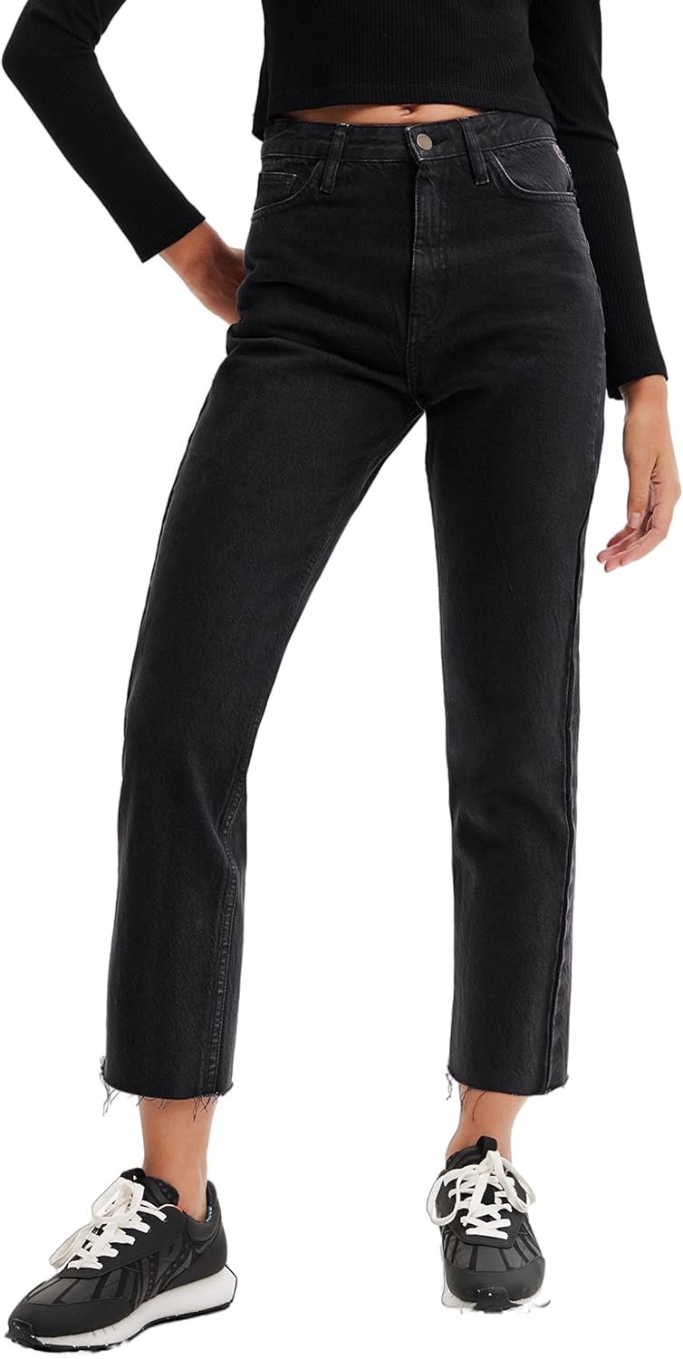 Desigual Damen Jeans 34 Schwarz, 34 Schwarz