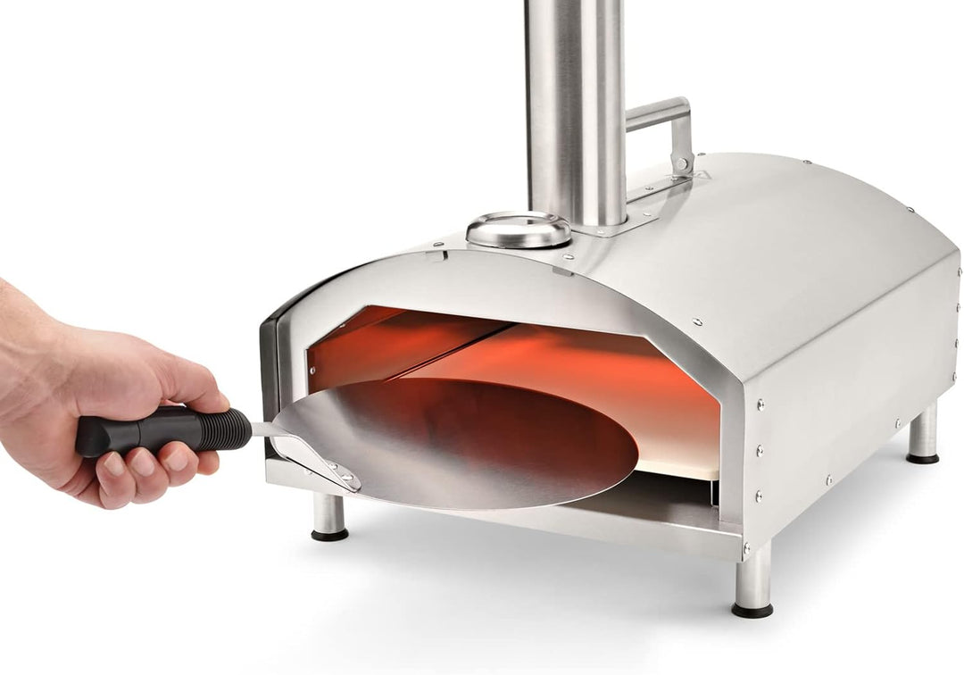 TAINO STONEY Pizzaofen Pizzastein Grillofen Backofen Pizzabackofen Edelstahl Pizzastein Pizzaheber S