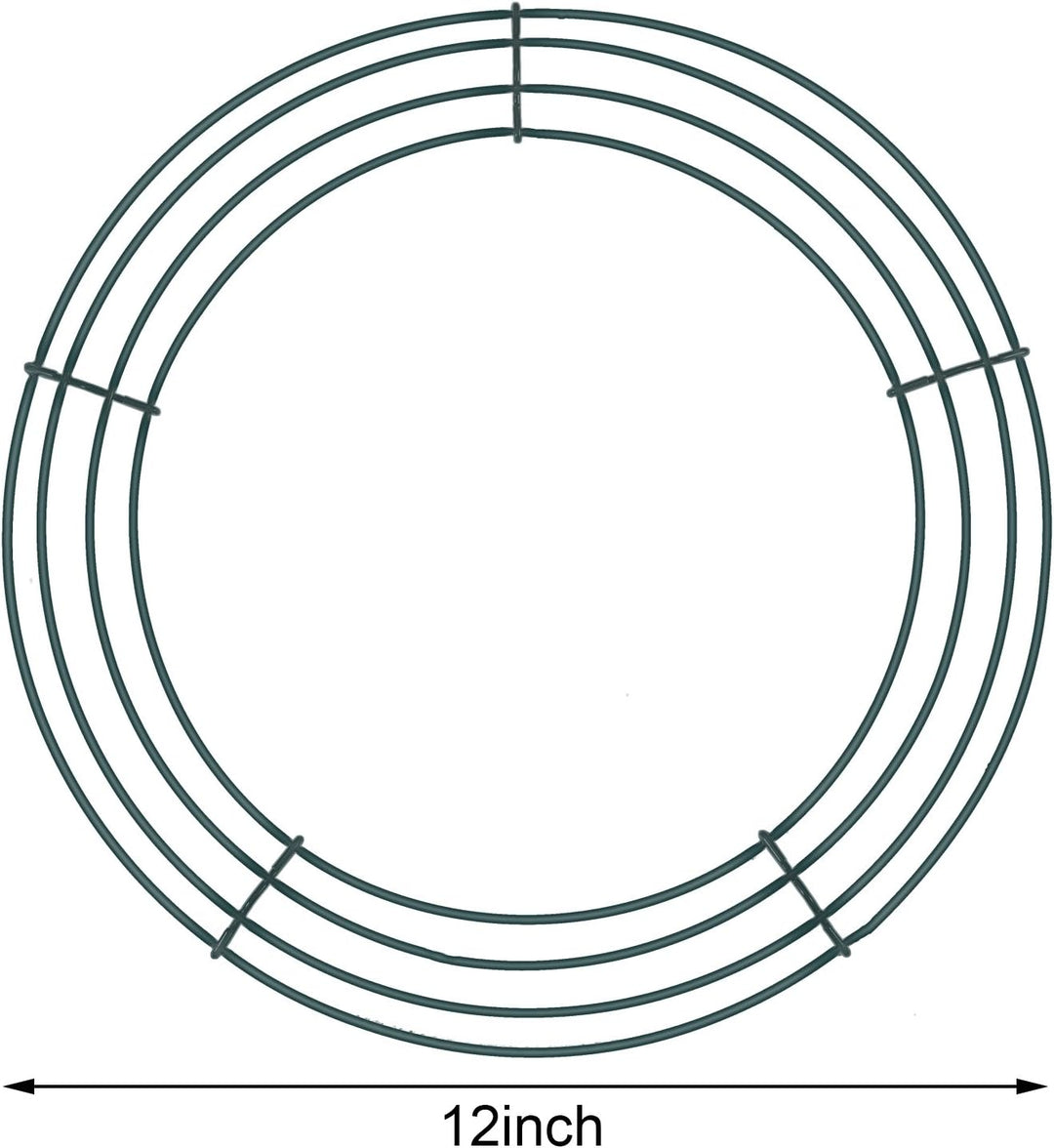 Drahtkranzrahmen, 2 Stück, für die Herstellung von Ringen, grün, für Neujahrs- und Valentinstagdekor