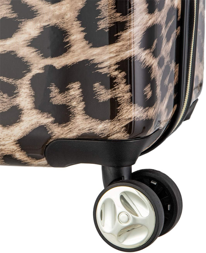 Koffer Reisekoffer Hartschalen Trolly Puccini® Beverly Hills (Leopard Beige 6, Gross) Leopard Beige