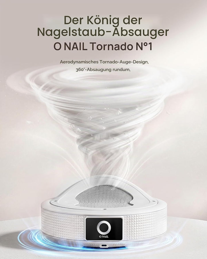 Professioneller Nagelstaubsauger für Maniküre - O NAIL Staubabsaugung mit Filter für Gel, Acryl und
