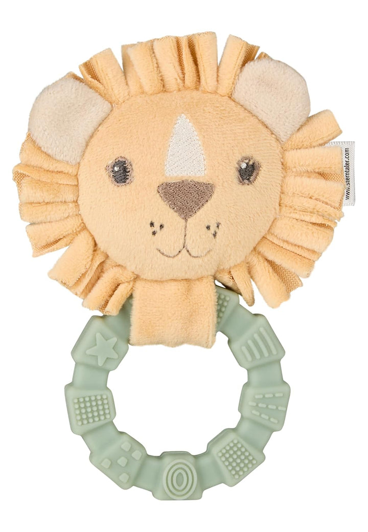 Sterntaler Greifling Löwe Leo - Aus samtigem Stoff - Integrierte Rassel - Baby- und Kleinkindspielze