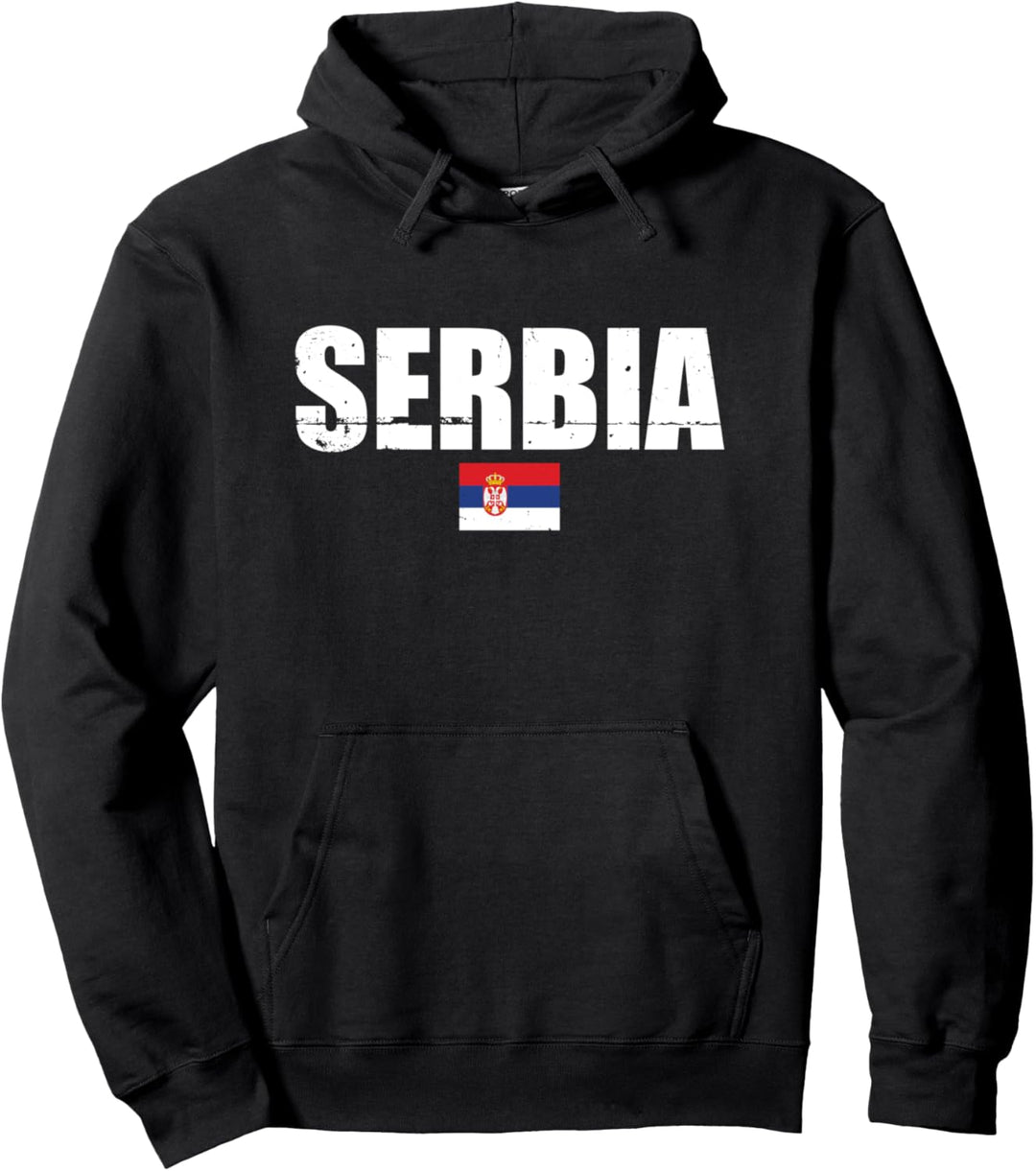 Serbien Serbische Flagge Stolzer Serbe Pullover Hoodie