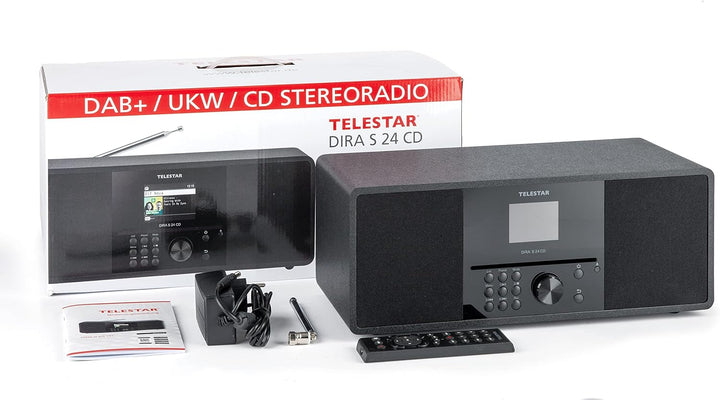Telestar DIRA S 24 CD - DAB+ Digitalradio mit CD-Player (Stereo Radio, UKW/DAB/DAB+, CD Player, Blue