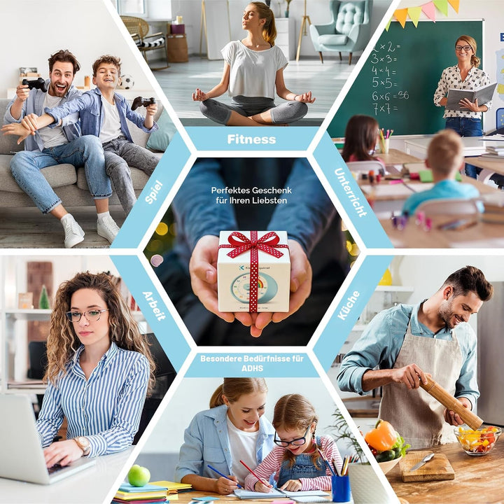 Visueller Timer für Kinder, 60-Minuten Countdown für Klassenzimmer Büro Küche, Schreibtisch Timer Ki