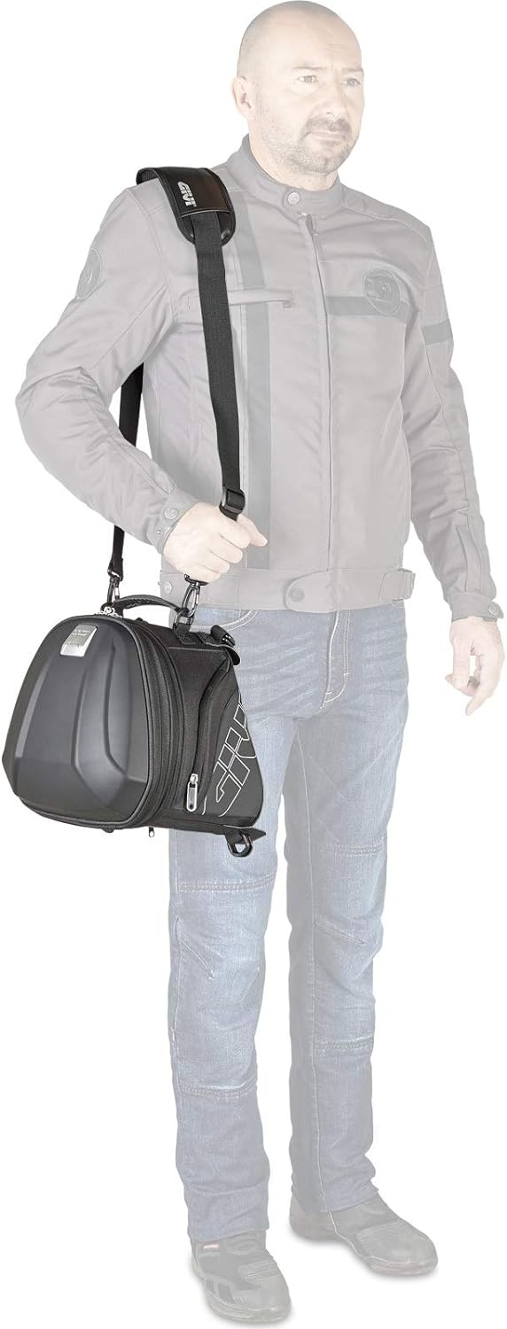 Erweiterbare Hecktasche für sportliche Motorräder 22 Liter Volumen