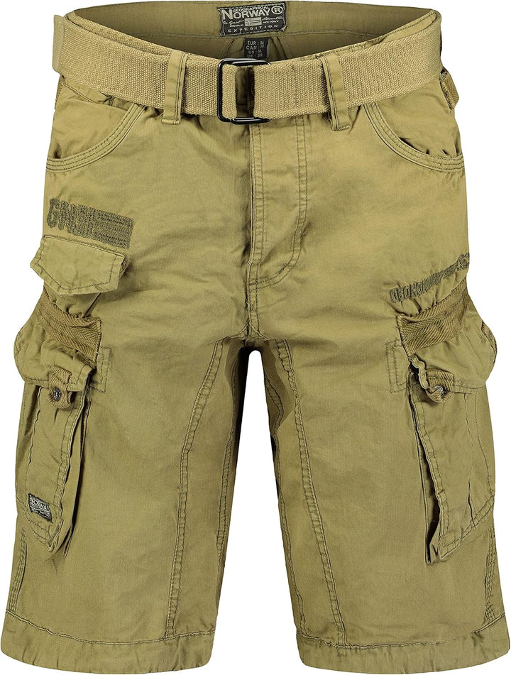 Geographical Norway Herren Cargo Short Sommer Bermuda Kurze Hose Shorts, Mastic S