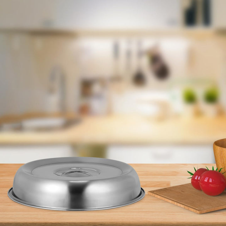 Kichvoe Edelstahl Lebensmittelabdeckung 20X20X1.4 Zoll Warmhaltehaube Für Steak Gemüse Öldichte Serv
