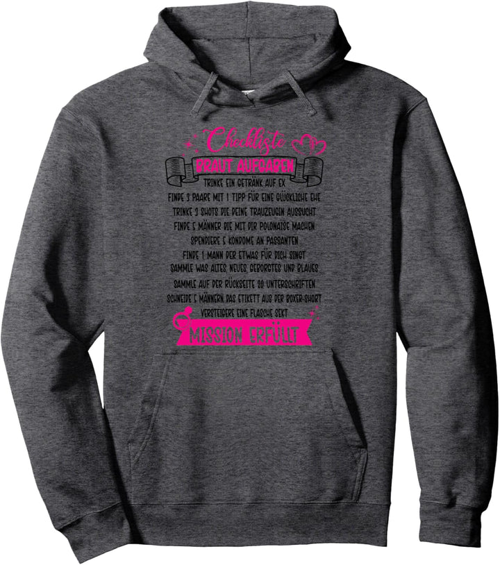 Checkliste Braut Aufgaben Ich heirate Groom Trauzeuge Ring Pullover Hoodie