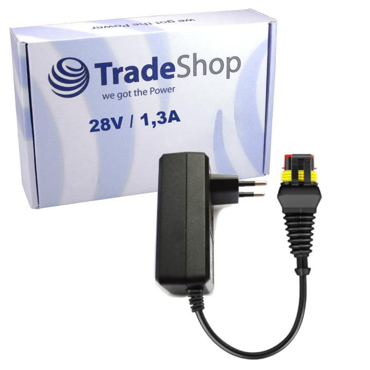 Trade-Shop 28V 1,3A Netzteil/Ladegerät/Trafo kompatibel mit Gardena Sileno R100Li, R100LiC, Sileno+