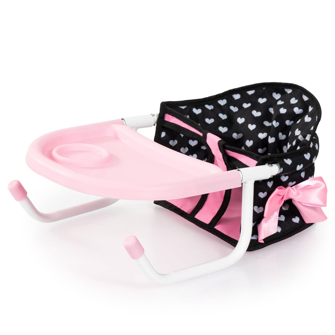 Bayer Design 65860AA Tischsitz für Puppen, Puppensitz, Zubehör für Babypuppen, schwarz und weiss mit
