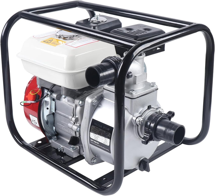 ROGONPDK 4 Takt Benzin Wasserpumpe 210 CC Wasserpumpe Motor Schmutzwasserpumpe Teichpumpe Gartenpump