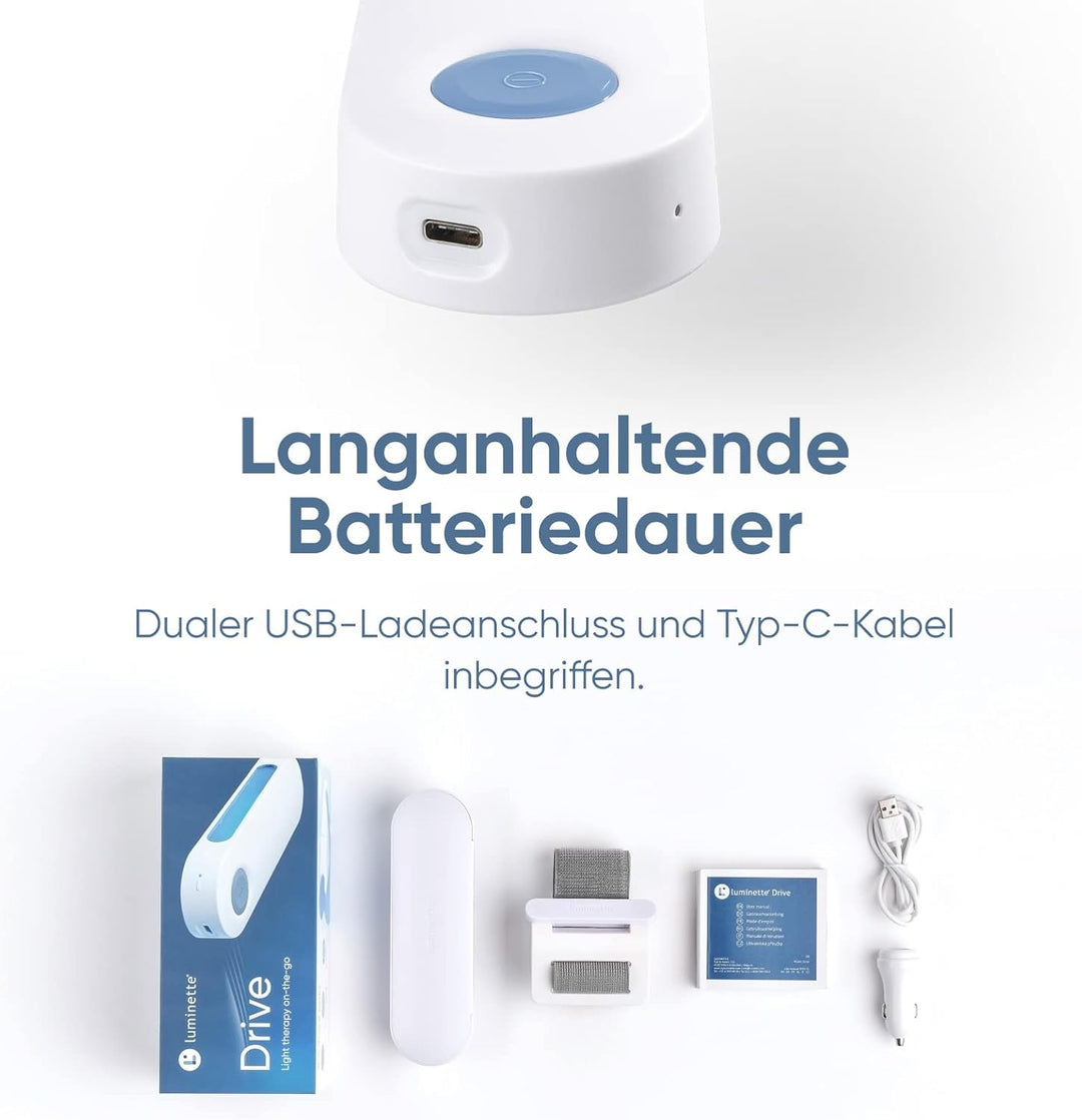 Luminette Drive® - Erste Lichttherapie-Lampe für den Einsatz im Auto - Geniessen Sie die Vorteile de