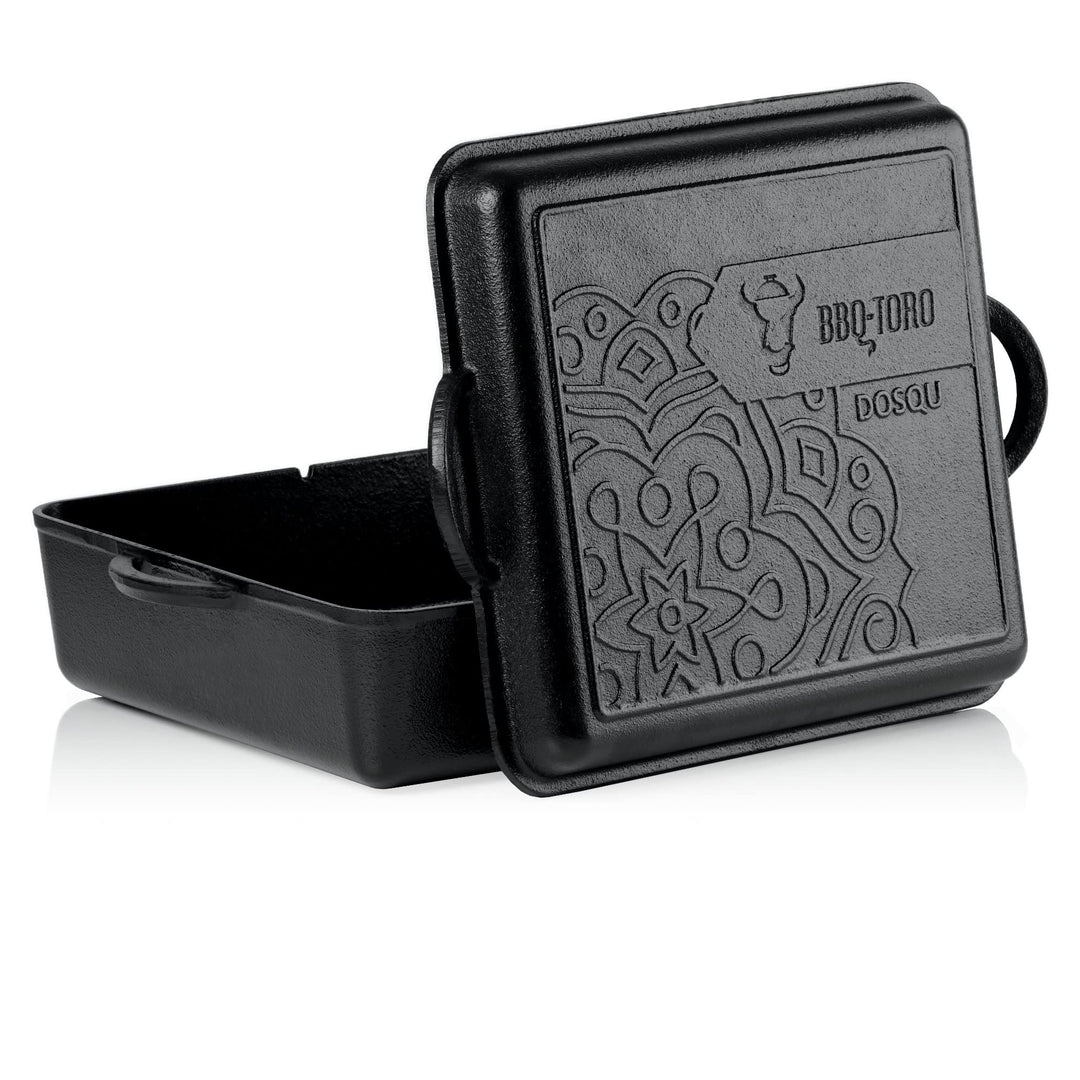 BBQ-Toro Ultimate Dutch Oven Pan mit PRO3+ Beschichtung | Gusseisen Kochtopf | 9,5 Liter Gusstopf |