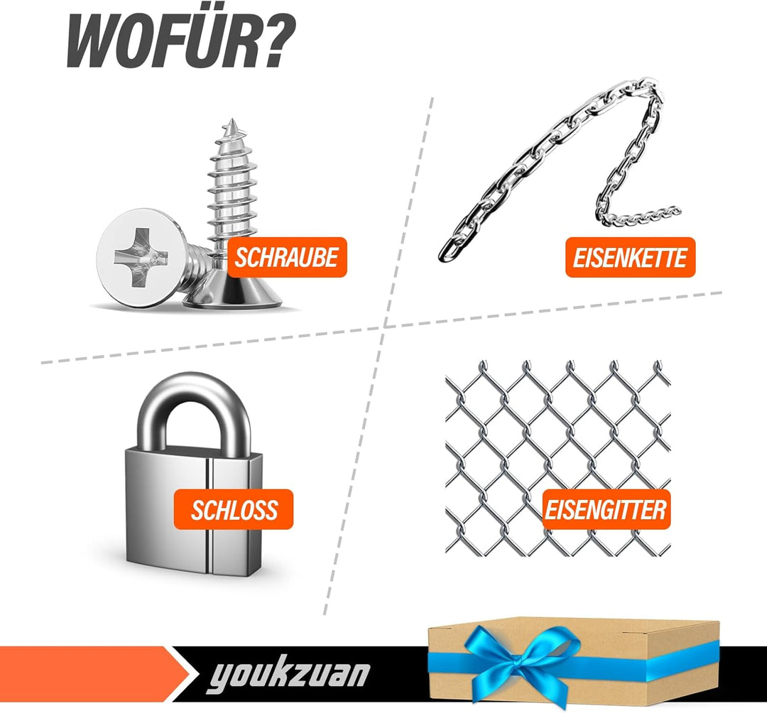 Bolzenschneider für Schlösser 315mm | Maximale Öffnungskapazität 15mm | Komfortabler Griff | Kompakt