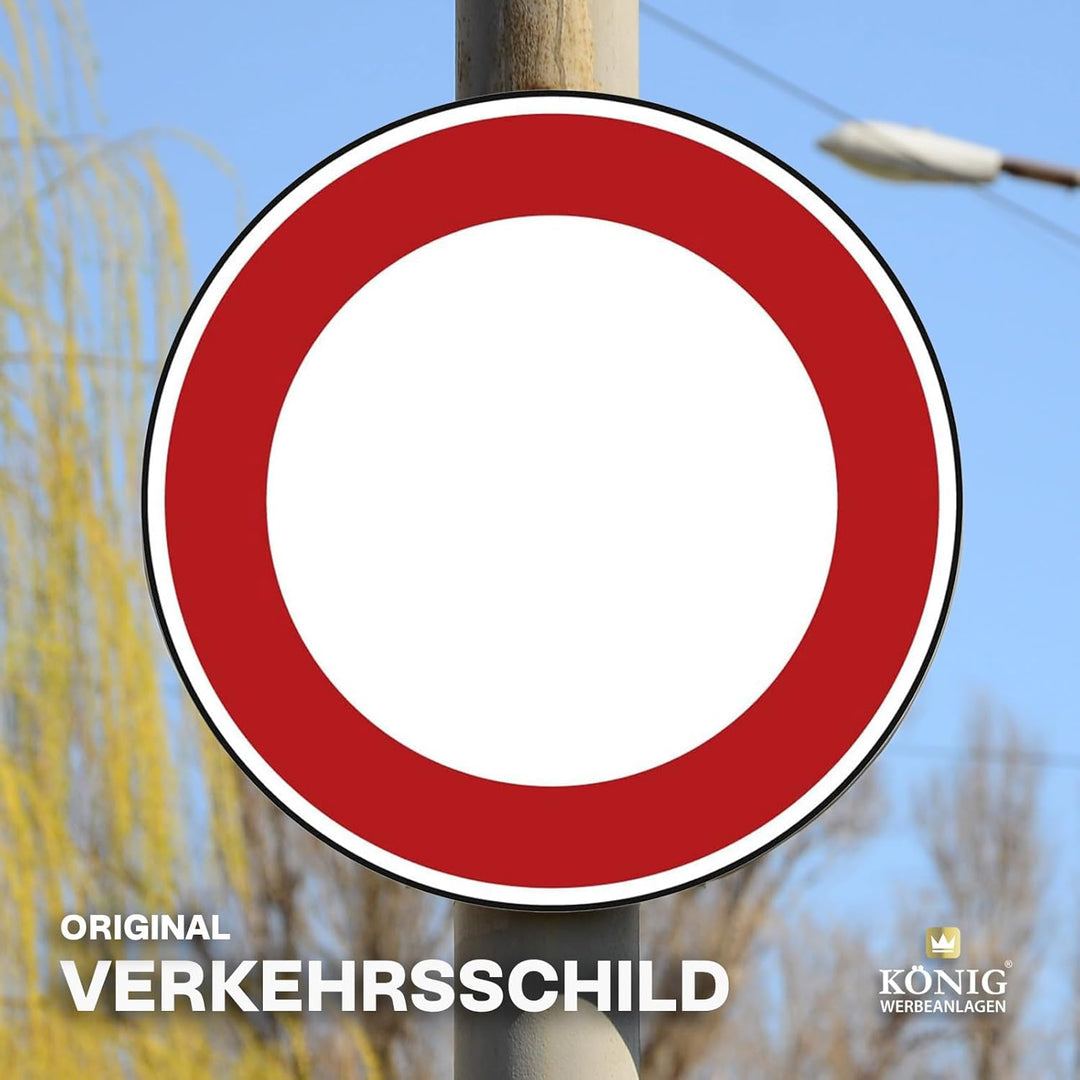 Verkehrszeichen Verbot für Fahrzeuge Aller Art Nr. 250 | Ø 600mm, Alu 2mm, RA1 | Original Verkehrssc