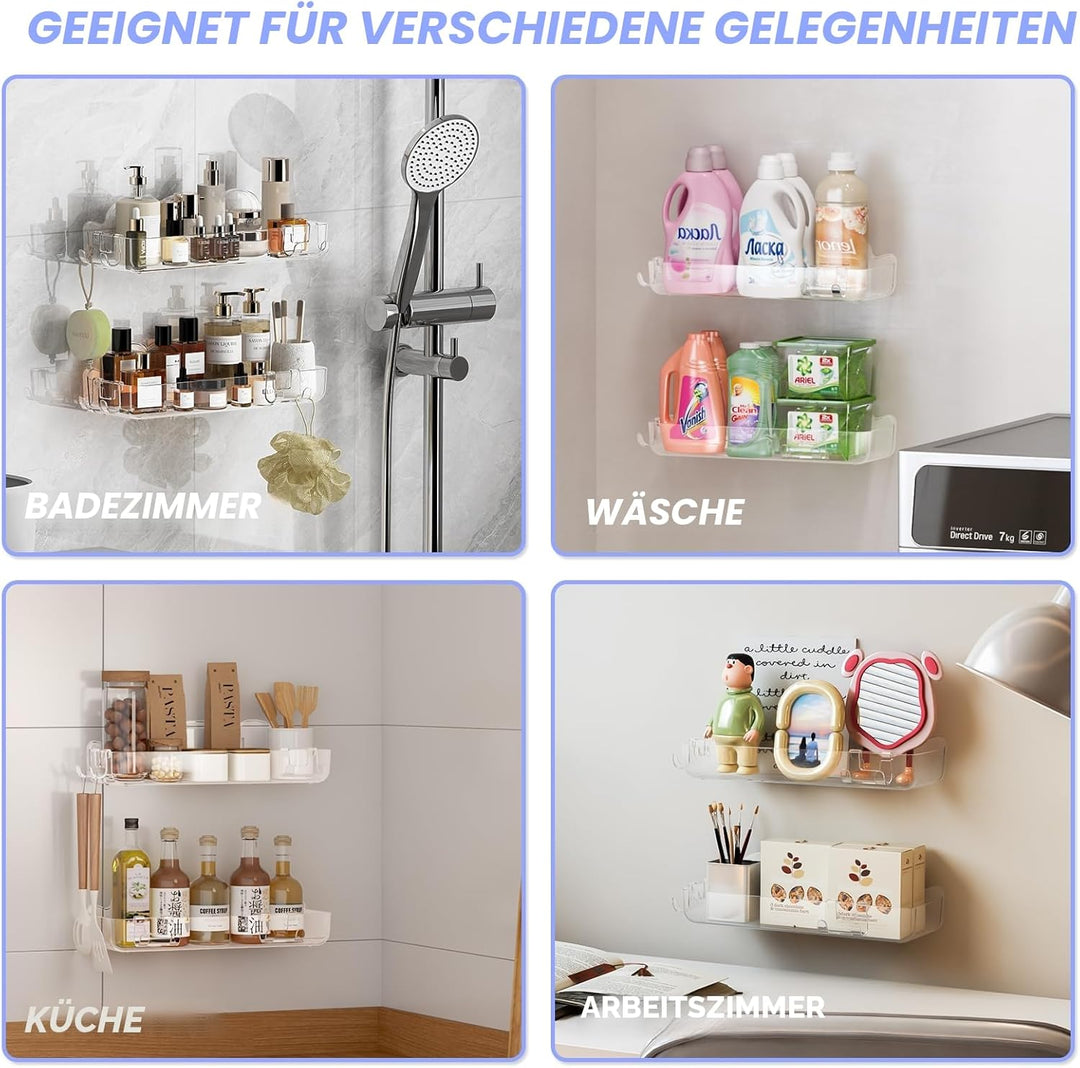 rigors Duschablage ohne Bohren, badezimmer waschbecken toilettenregal no-punch aufbewahrungsbox wand