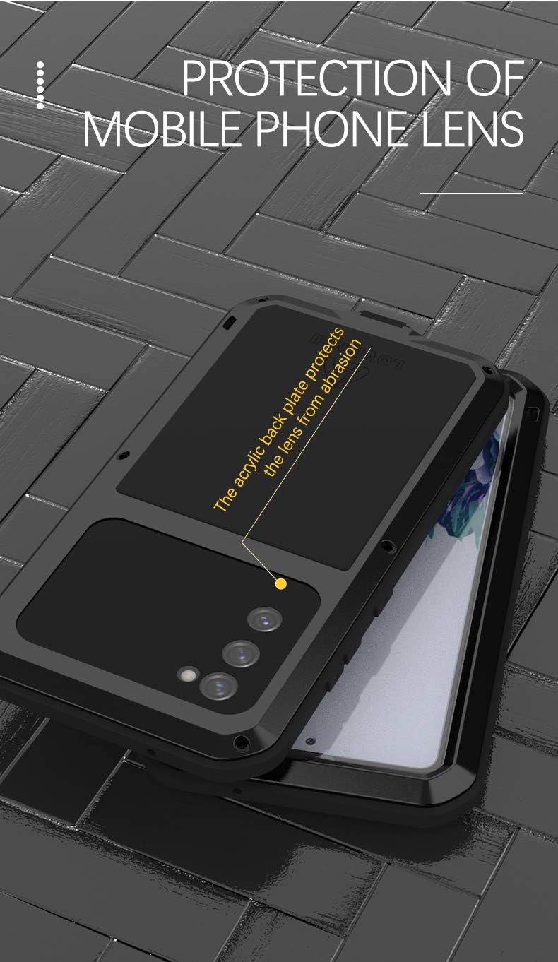 LOVE MEI für Samsung Galaxy S20 FE 5G Hülle, Outdoor-Sportarten Heavy Duty Ganzkörper Schutzhülle An