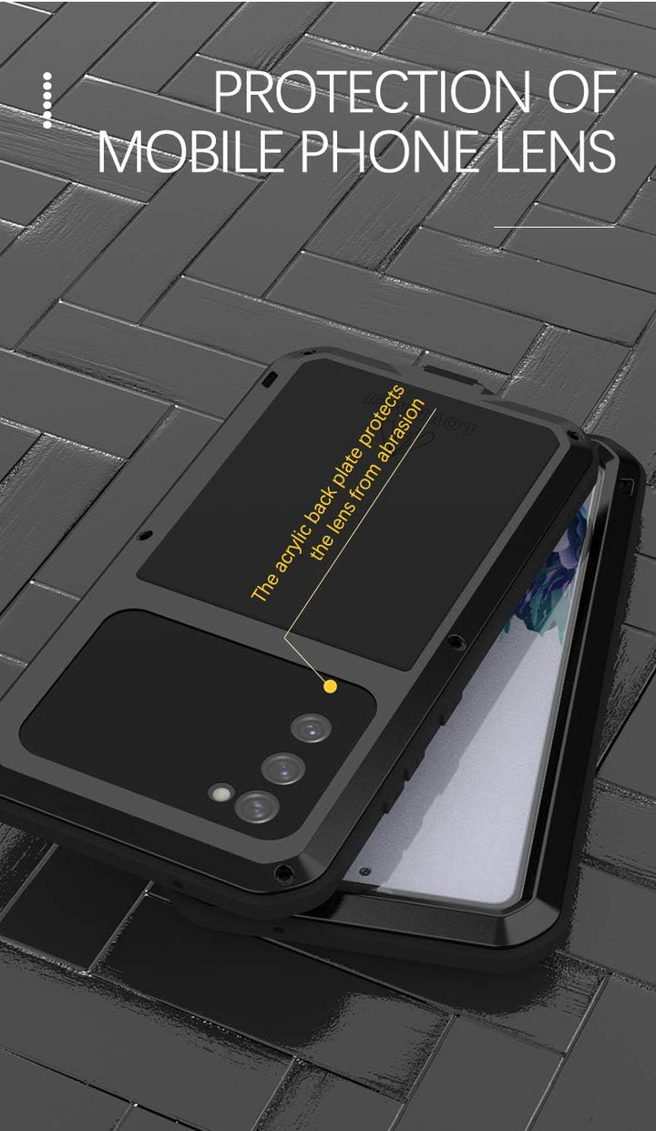 LOVE MEI für Samsung Galaxy S20 FE 5G Hülle, Outdoor-Sportarten Heavy Duty Ganzkörper Schutzhülle An