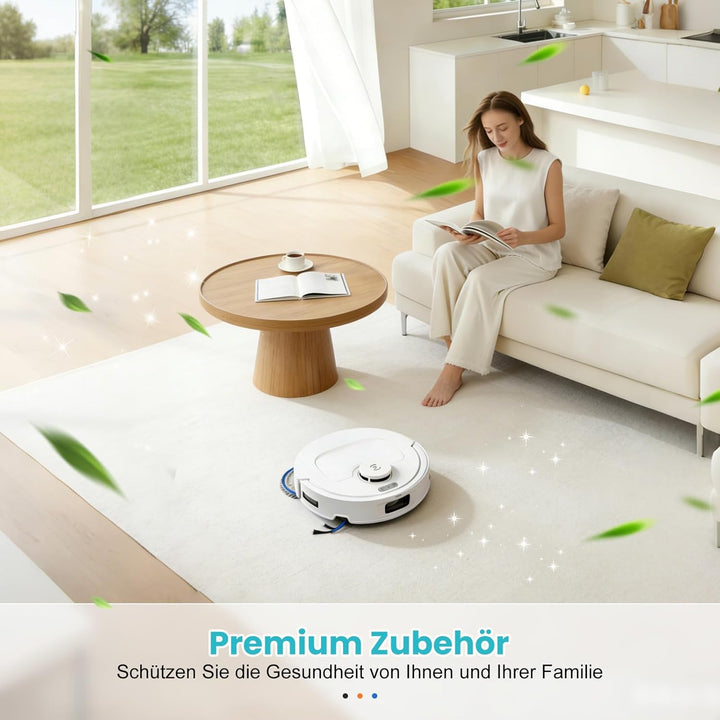22 Stück Zubehör für Ecovacs Deebot T30C Omni / T30C Omni Gen2 / T30C Saugroboter, 1 Hauptbürste, 6