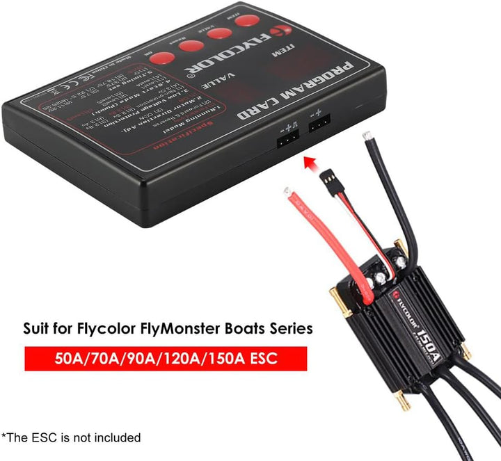 FlyMonster Programmierungskarte für ferngesteuerte RC-Boote Schiff ESC Elektronischer Geschwindigkei