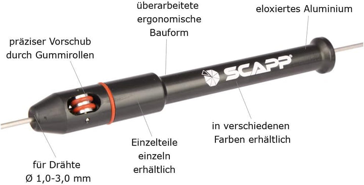 TIG-PEN II - WIG/TIG-Schweissdrahthalter Finger-Schweissdrahtzuführer (Schwarz), Schwarz