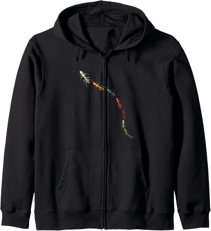 Ameisen Ameisenfarm Retro Ameise Kapuzenjacke
