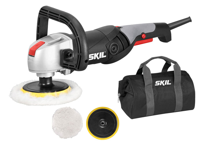 Skil Masters Polierer 9955 MA (1.300W, 600-3.600 min-1, Ø125 + Ø180 mm Polierteller, 4m Kabel, + 2x