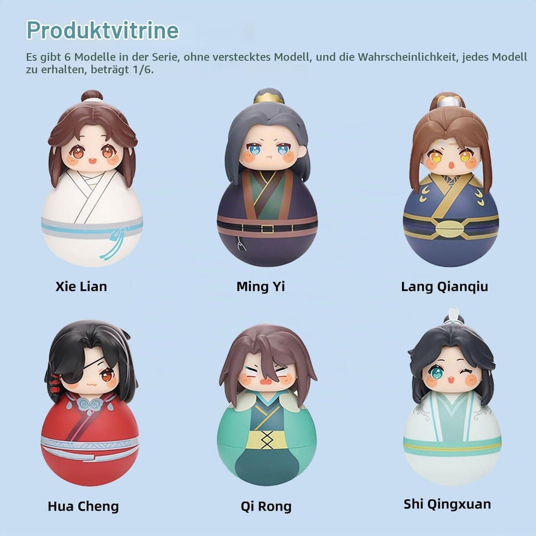 Heaven Official Blessing Tumbler Blind Box Hua Cheng Xie Lian Chibi Figure Anime Tilting Doll Gift (