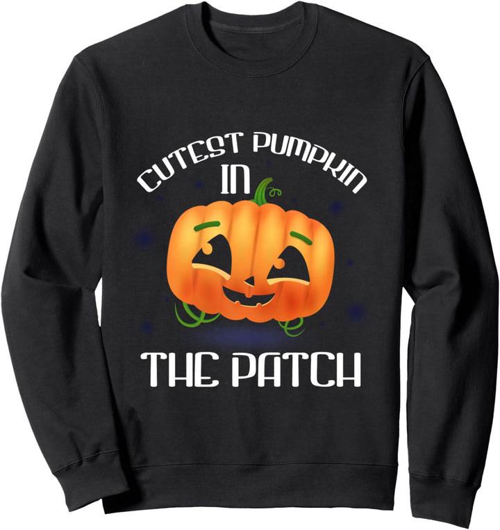 Niedlichster Kürbis auf dem Feld, Niedliches Halloween-Kostü Sweatshirt