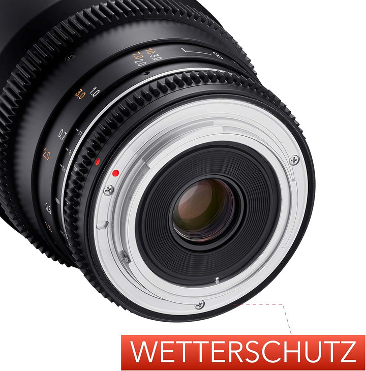 Samyang MF 14mm T3,1 VDSLR MK2 Canon EF – lichtstarkes T3,1 Ultraweitwinkel Cine- und Video Objektiv